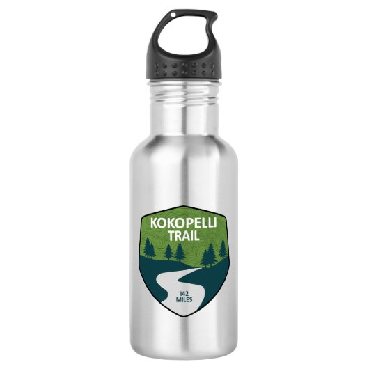 Kokopelli Trail Edelstahlflasche (Vorderseite)