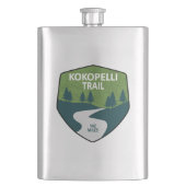 Kokopelli Trail Flachmann (Vorderseite)