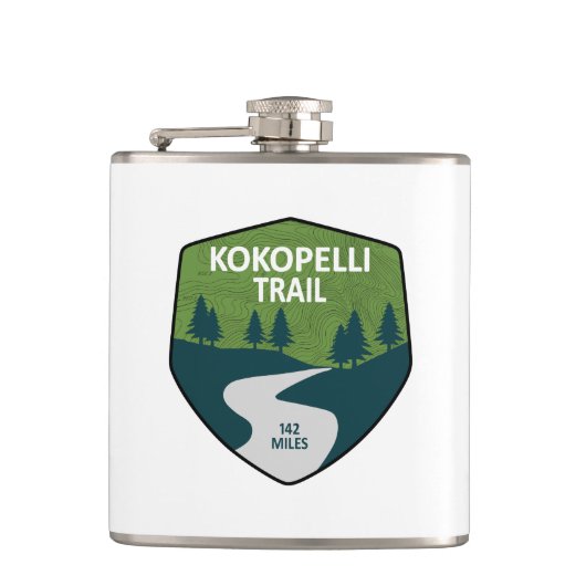Kokopelli Trail Flachmann (Vorderseite)