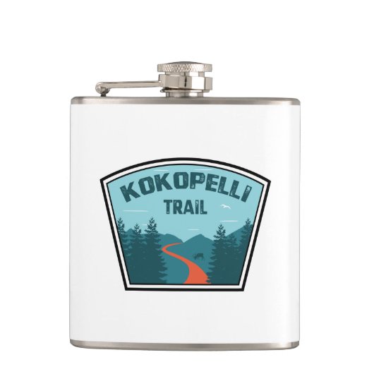 Kokopelli Trail Flachmann (Vorderseite)