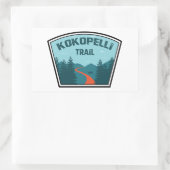 Kokopelli Trail Rechteckiger Aufkleber (Tasche)