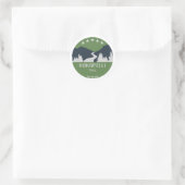 Kokopelli Trail Runder Aufkleber (Tasche)