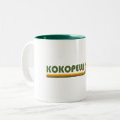 Kokopelli Trail Zweifarbige Tasse (Vorderseite Links)