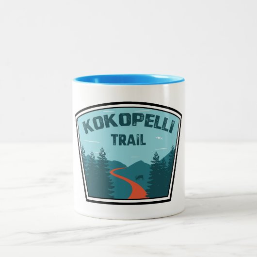 Kokopelli Trail Zweifarbige Tasse (Mittel)