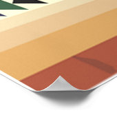 Kokopelli Tribal Print Poster (Ecke)