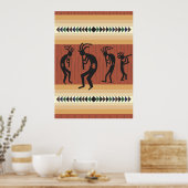 Kokopelli Tribal Print Poster (Küche)