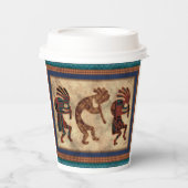 Kokopelli Trio Arizona Colors Pappbecher (Vorderseite)