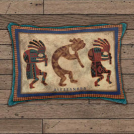 Kokopelli Trio personlaized Throw Kissen