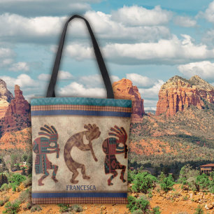 Kokopelli Trio Southwestern Tasche