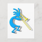 Kokopelli Trombone Postkarte (Vorderseite)