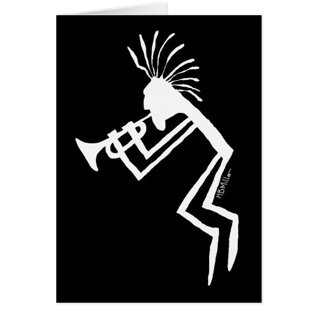 Kokopelli Trumpet Player Petroglyph (Vorne)