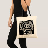 Kokopelli u. Spirale - Budget-Tasche #2 Tragetasche (Vorderseite (Produkt))