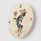 Kokopelli-Uhr Große Wanduhr (Winkel)