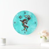 Kokopelli-Uhr Große Wanduhr (Zuhause)