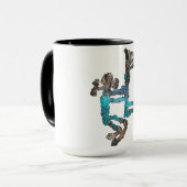 Kokopelli und Frau Petroglyph Tasse (Vorderseite Links)