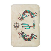Kokopelli und Kakteen Badematte (Vorderseite Vertikal)