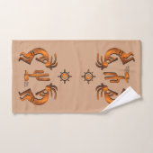 Kokopelli und Kakteen Badhandtuch Set (Handtuch)