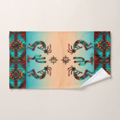 Kokopelli und Kakteen Badhandtuch Set (Handtuch)