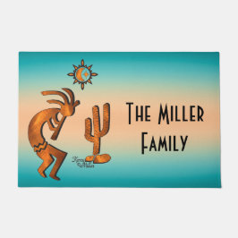 Kokopelli und Kakteen Empfang Fußmatte