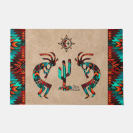 Kokopelli und Kakteen Empfang Fußmatte