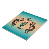 Kokopelli und Kakteen Fliese (Seite)