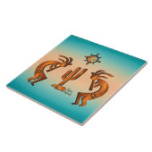 Kokopelli und Kakteen Fliese (Seite)
