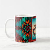 Kokopelli und Kakteen Kaffeetasse (Links)