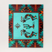 Kokopelli und Kakteen Puzzle (Vertikal)