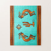 Kokopelli und Kakteen Puzzle (Vertikal)