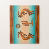 Kokopelli und Kakteen Puzzle (Vertikal)