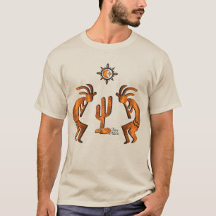 Kokopelli und Kakteen T-Shirt