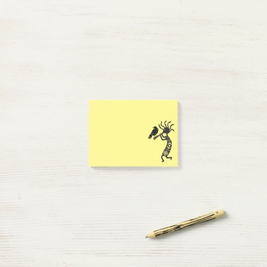 Kokopelli und Raven Post-it Klebezettel (Auf Schreibtisch)