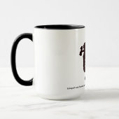 Kokopelli und weibliches Petroglyphe Tasse (Links)