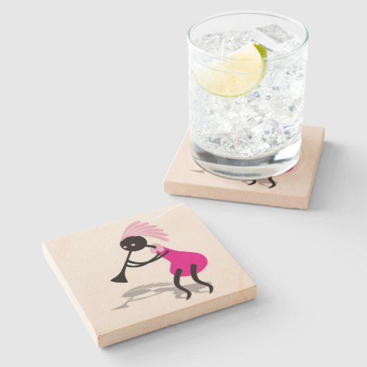 Kokopelli Untersetzer (Seitenansicht)