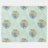 Kokopelli - Ureinwohner Amerikas - nahtloses Muste Fleecedecke (Vorderseite (Horizontal))