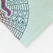 Kokopelli - Ureinwohner Amerikas - nahtloses Muste Fleecedecke (Ecke)