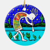 Kokopelli Viel Glück Ornament (Hinten)
