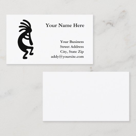 Kokopelli Visitenkarte (Vorne/Hinten)