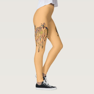 Kokopelli-Wal-Traumfänger 2 der amerikanischen Ure Leggings