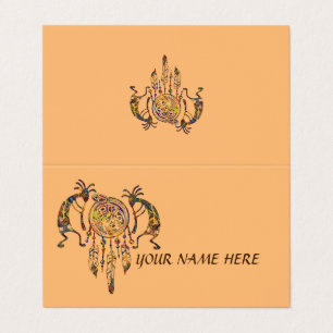 Kokopelli-Wal-Traumfänger der amerikanischen Urein Visitenkarten