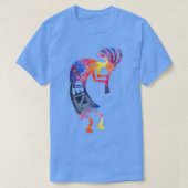 Kokopelli Watercolor Native American T-Shirt (Design vorne)