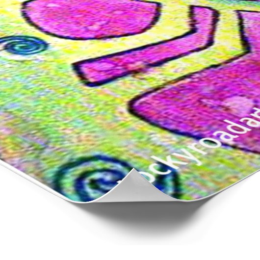 Kokopelli Watercolor Poster (Ecke)