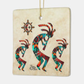 Kokopelli Weihnachtsdekoration Keramikornament (Links)