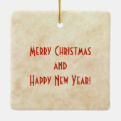 Kokopelli Weihnachtsdekoration Keramikornament (Rückseite)