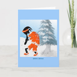 Kokopelli Weihnachtsmann Karte