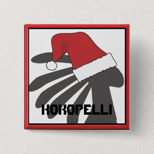 Kokopelli Weihnachtsvorlage Button