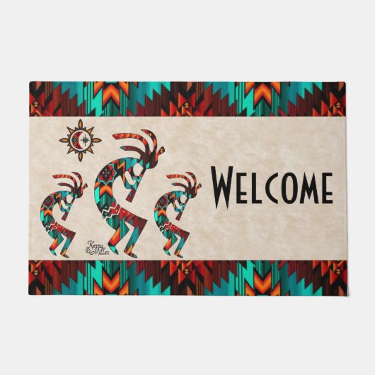 Kokopelli Welcome Doormat Fußmatte (Vorderseite)