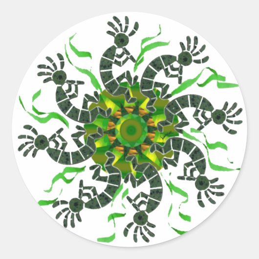Kokopelli Wheel Sticker (Vorderseite)