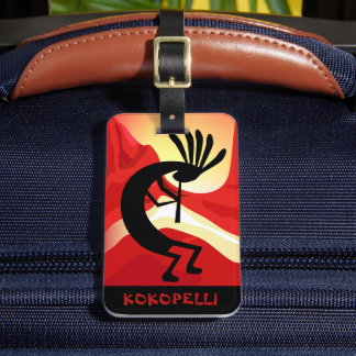 Kokopelli Wüste Sunset Custom Gepäckanhänger