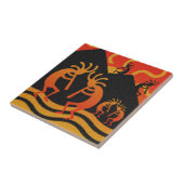 Kokopelli Wüste Sunset Southwest Fliese (Seite)